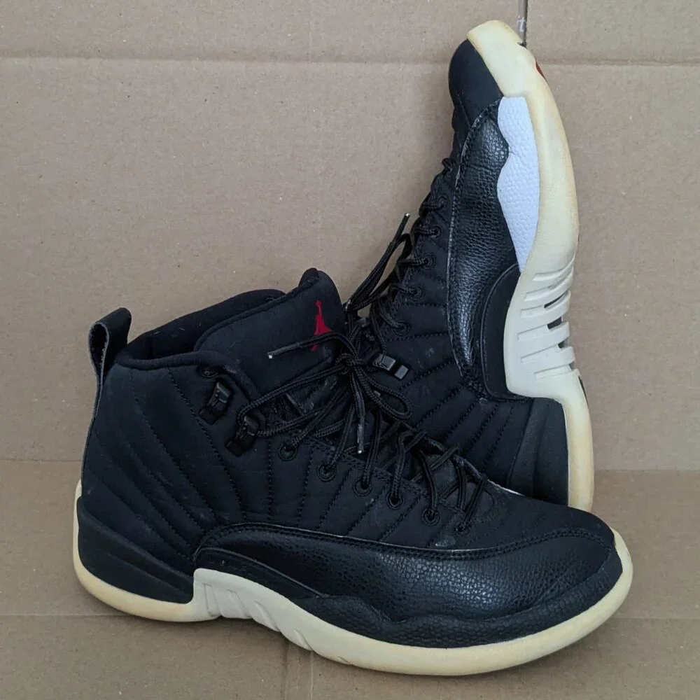 Jordan 12 Retro Shoes Mens Size 8 Flu Game 130690-004 Basketball Sneakers